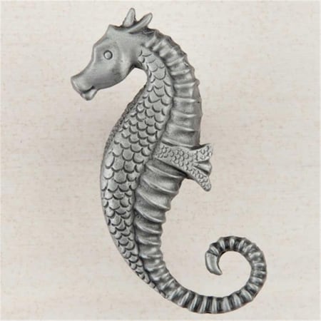Acorn Mfg Artisan Collection Seahorse Knob, Antique Pewter DPEPP